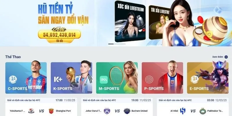 Các sản phẩm cá cược đỉnh cao tại SKY88